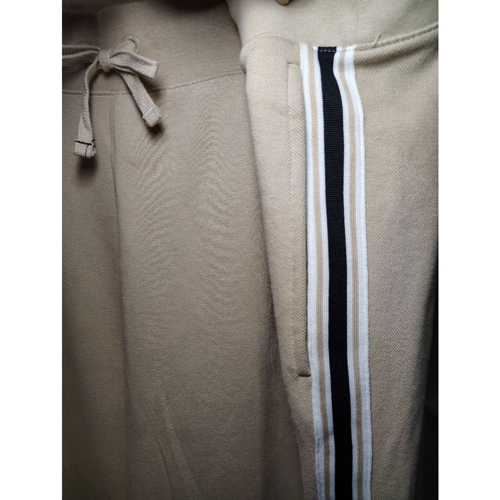 Champion Wide Leg Sweatpants 2X Beige Stripe Logo Athleisure Lounge Pants Plus - Picture 8 of 11